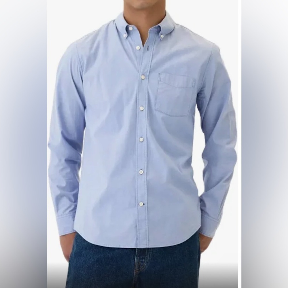 IVY CREW Men's long sleeve shirt size:L color:gray - Picture 2 of 5